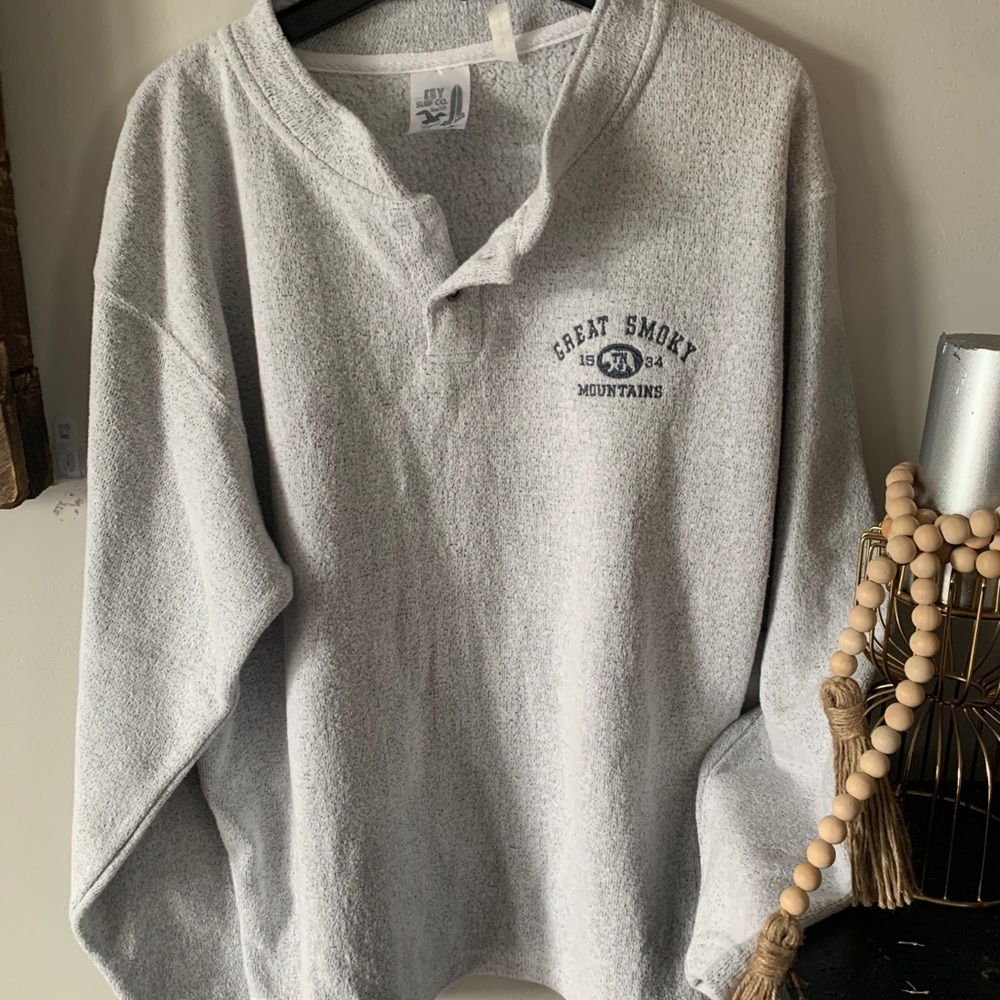 Marled, button up sweatshirt